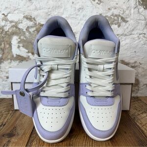 Off-White Purple and White Sneakers